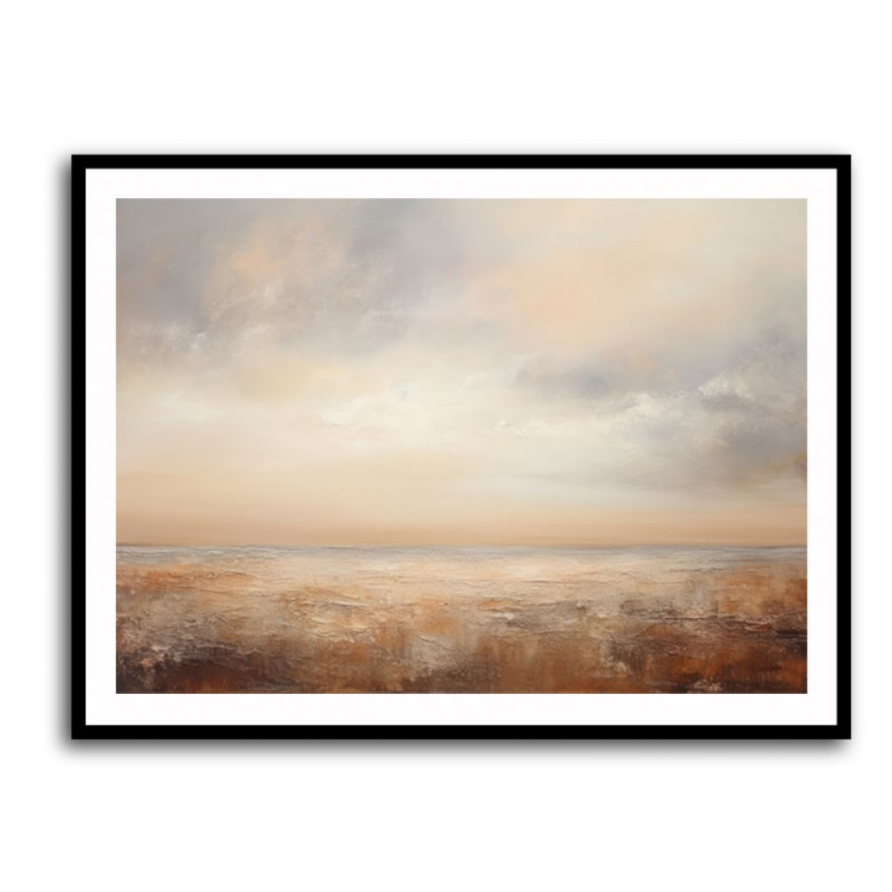 Seascape Brown Abstract 1 Wall Art