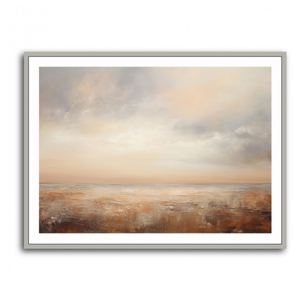 Seascape Brown Abstract 1 Wall Art