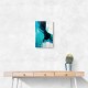 Teal Stoke Abstract Wall Art