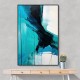 Teal Stoke Abstract Wall Art