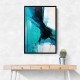 Teal Stoke Abstract Wall Art