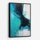 Teal Stoke Abstract Wall Art