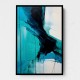 Teal Stoke Abstract Wall Art