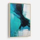 Teal Stoke Abstract Wall Art