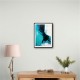 Teal Stoke Abstract Wall Art