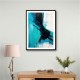 Teal Stoke Abstract Wall Art