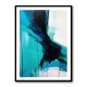 Teal Stoke Abstract Wall Art