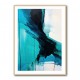 Teal Stoke Abstract Wall Art