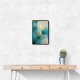 Teal & Gold Circles 1 Abstract Wall Art