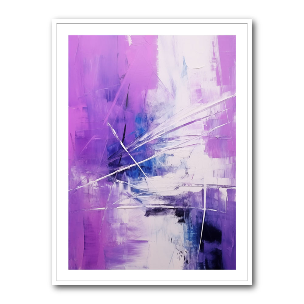 Purple Strokes Abstract 1