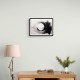 Black Circle Abstract Wall Art