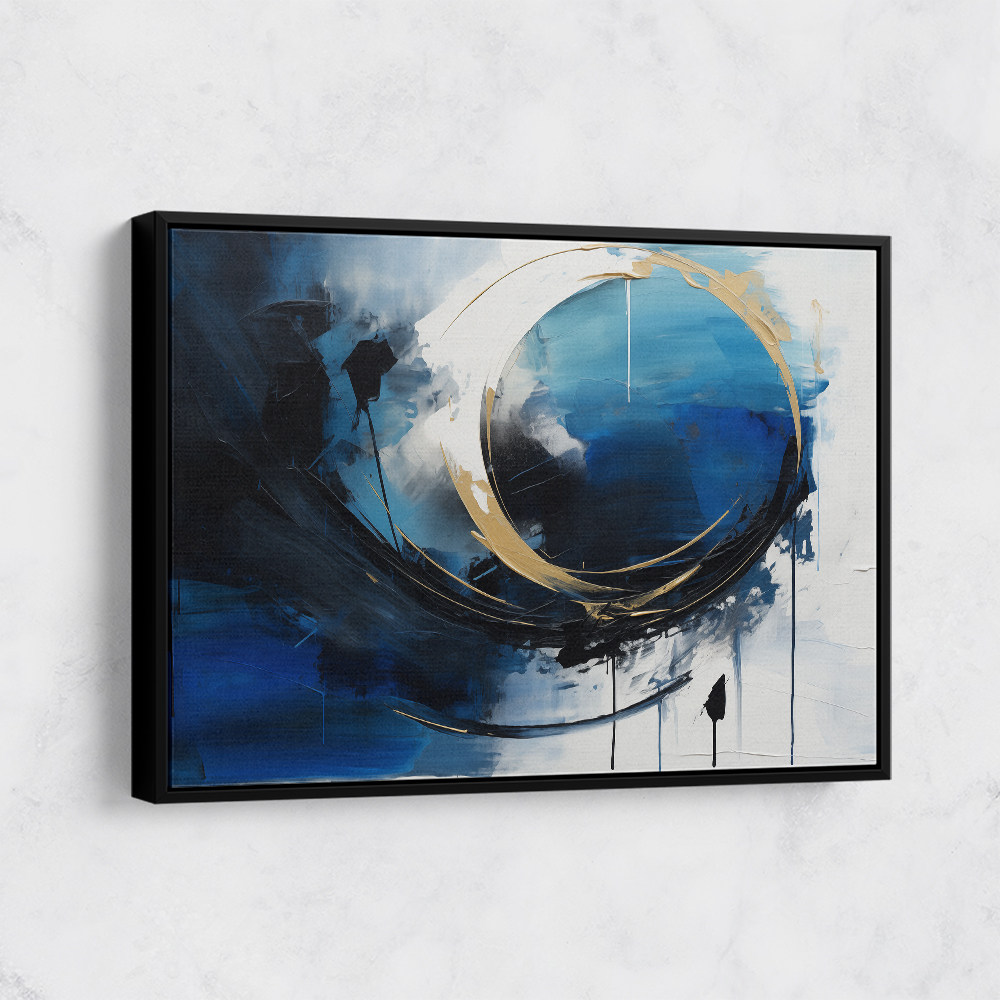 Blue Circle 11 Abstract Wall Art