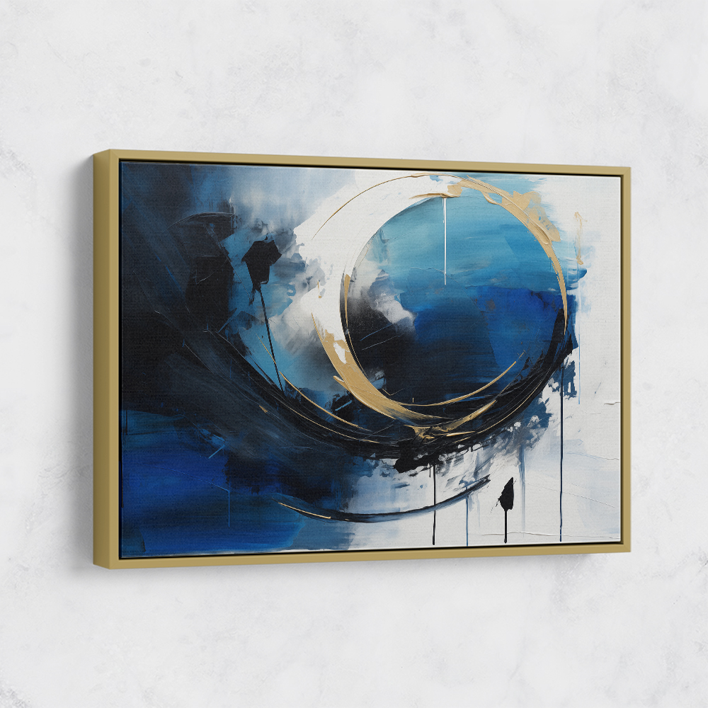 Blue Circle 11 Abstract Wall Art