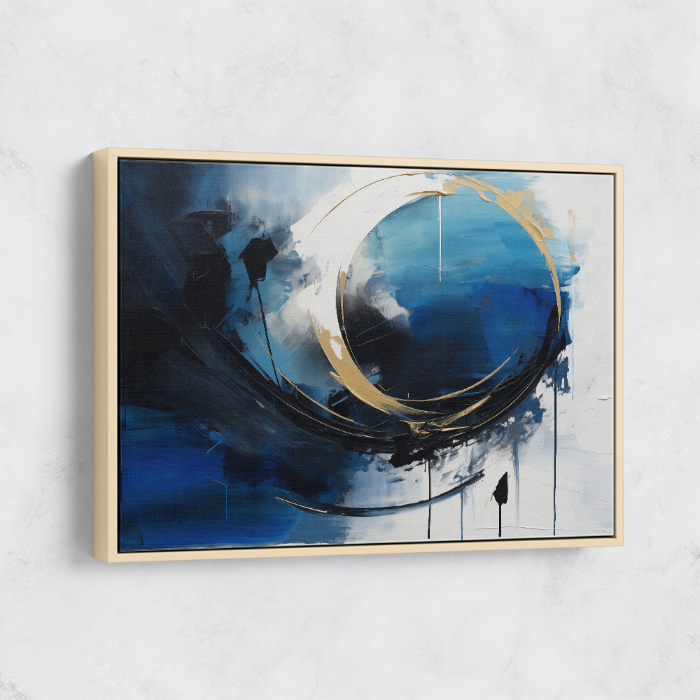 Blue Circle 11 Abstract Wall Art