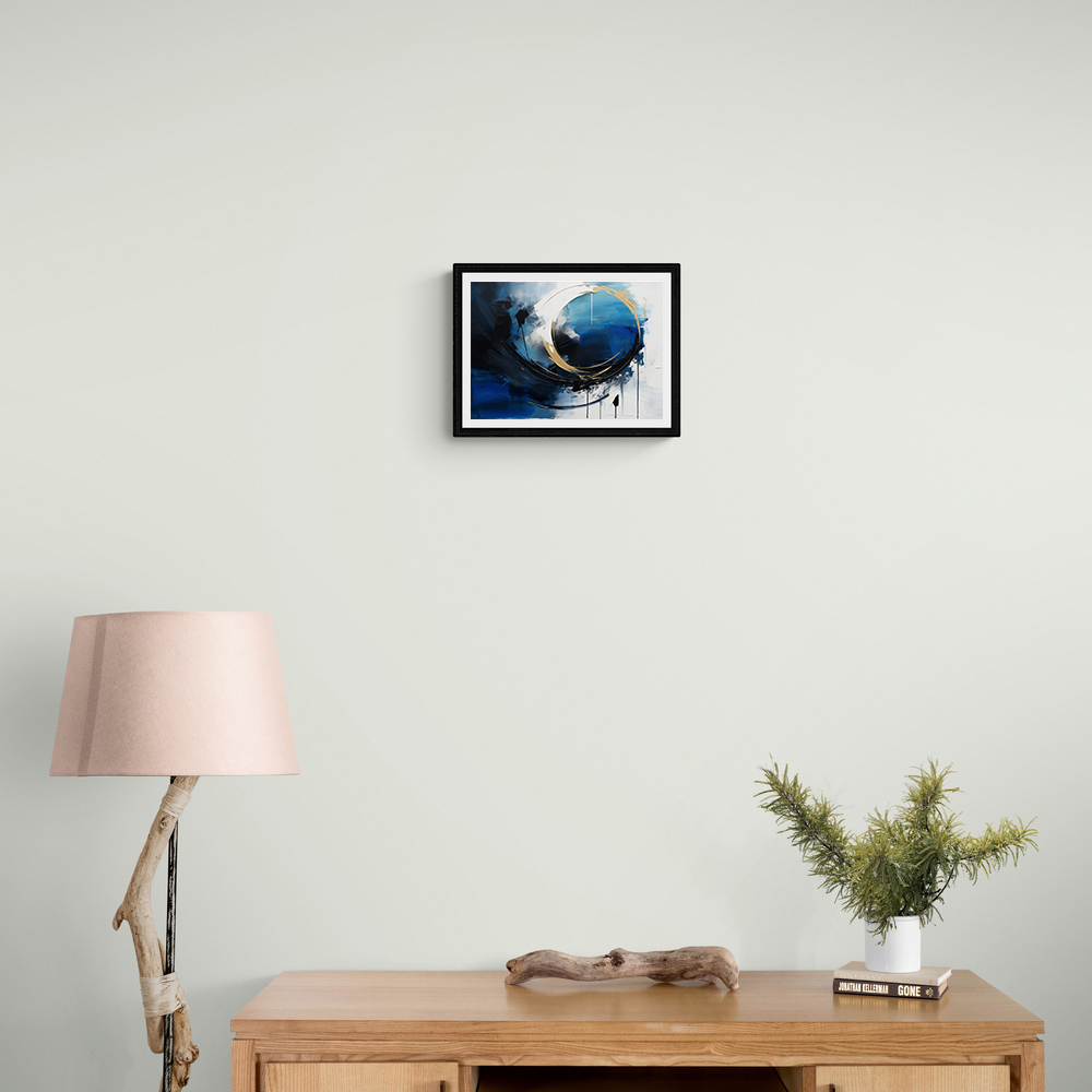 Blue Circle 11 Abstract Wall Art