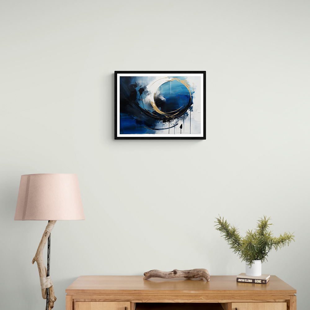 Blue Circle 11 Abstract Wall Art