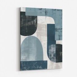 Minimalist Boho Shapes Dusty Blue 3