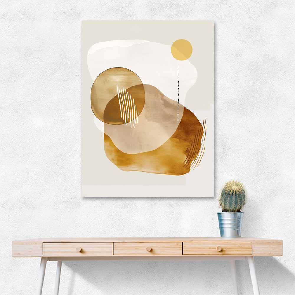 Minimalist Boho Shapes Rusty Gold 6