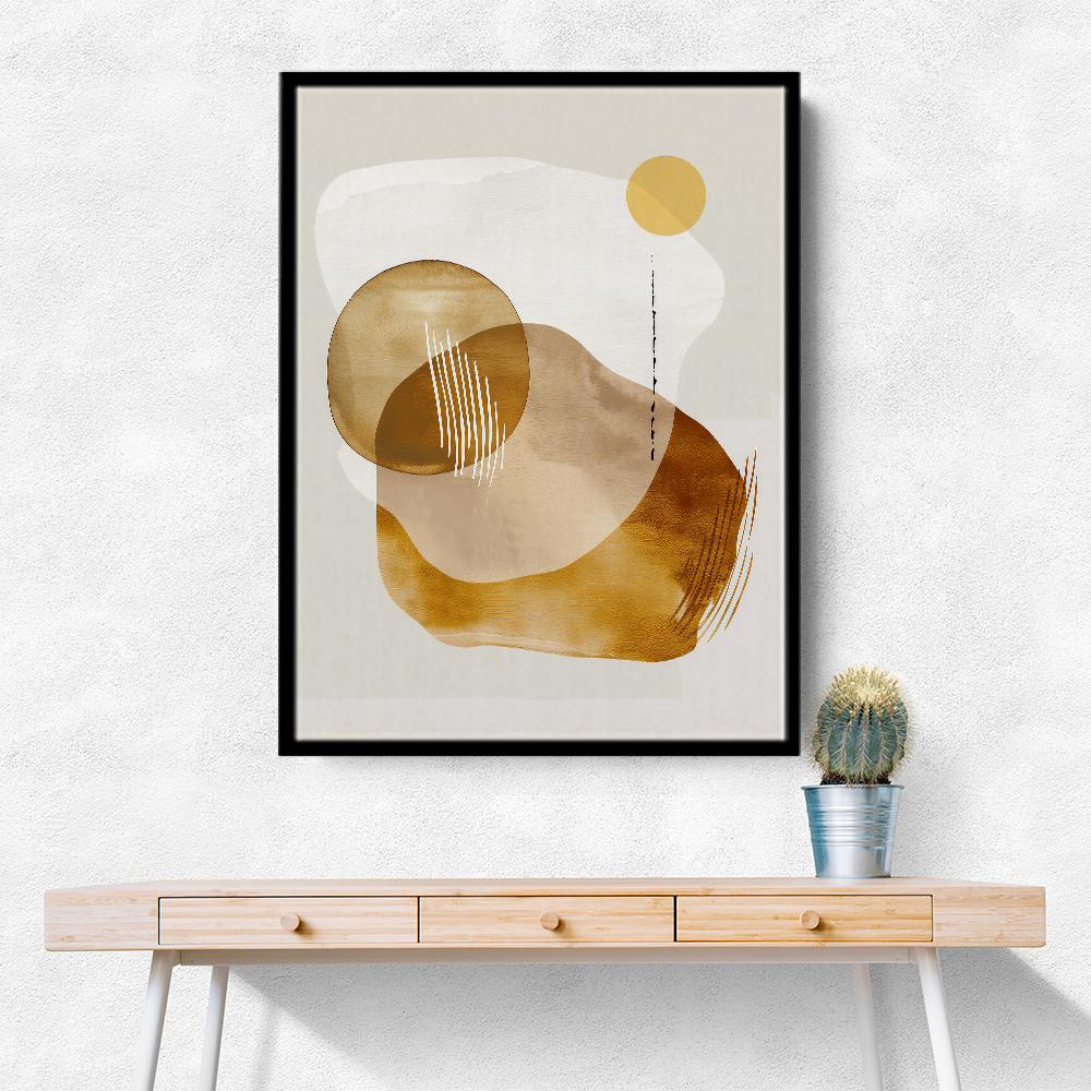 Minimalist Boho Shapes Rusty Gold 6