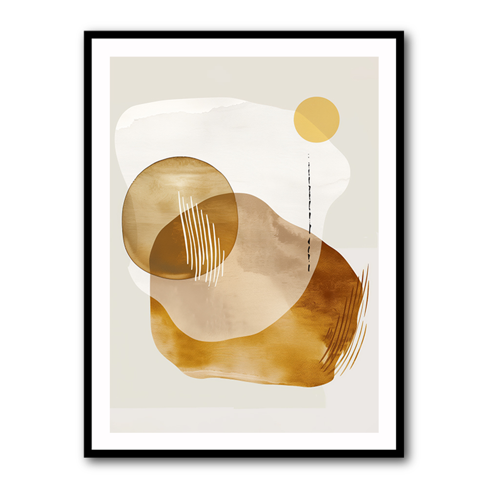 Minimalist Boho Shapes Rusty Gold 6