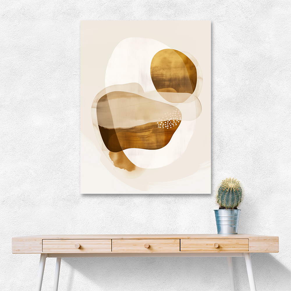 Minimalist Boho Shapes Rusty Gold 12