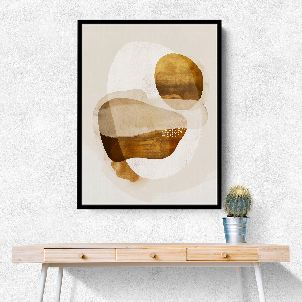 Minimalist Boho Shapes Rusty Gold 12