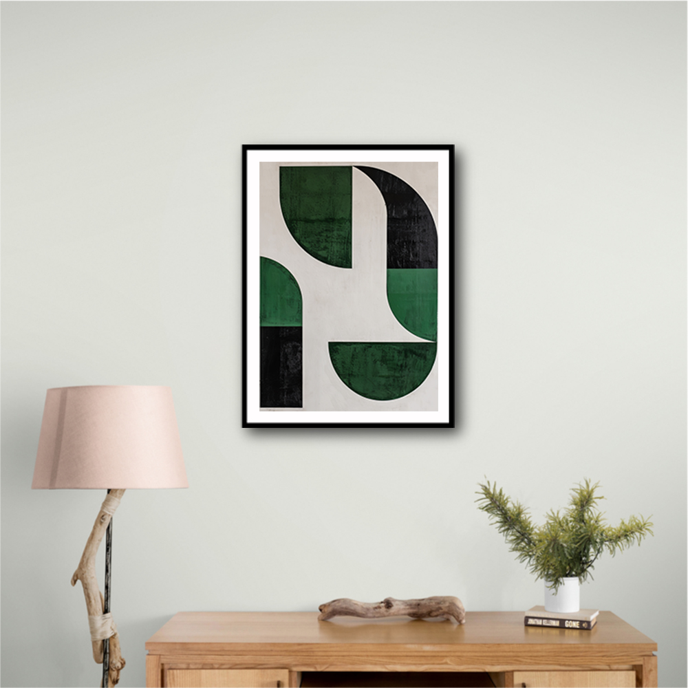 Minimalist Green Vintage Geometric Shapes 8