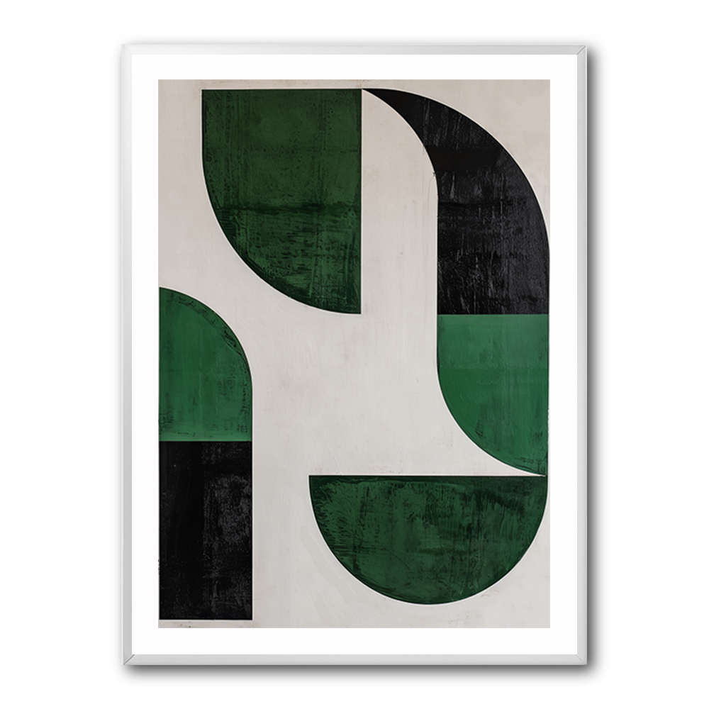 Minimalist Green Vintage Geometric Shapes 8