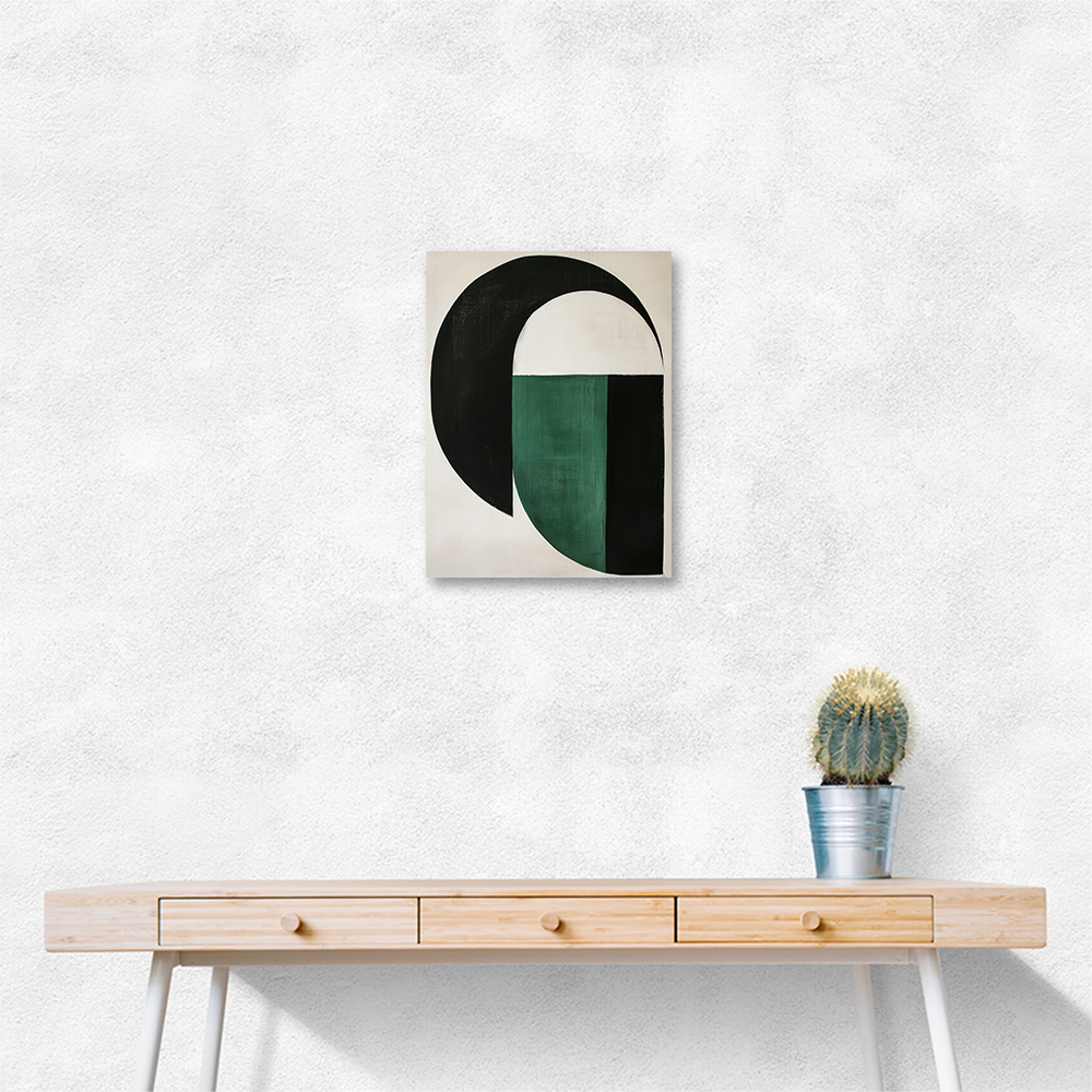 Minimalist Green Vintage Geometric Shapes 9