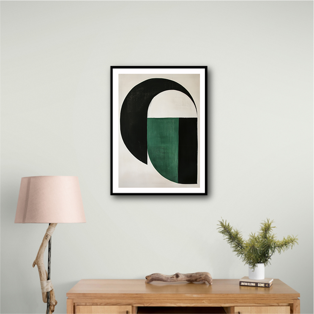 Minimalist Green Vintage Geometric Shapes 9