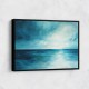 Abstract Blue Seascape Wall Art