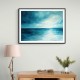 Abstract Blue Seascape Wall Art