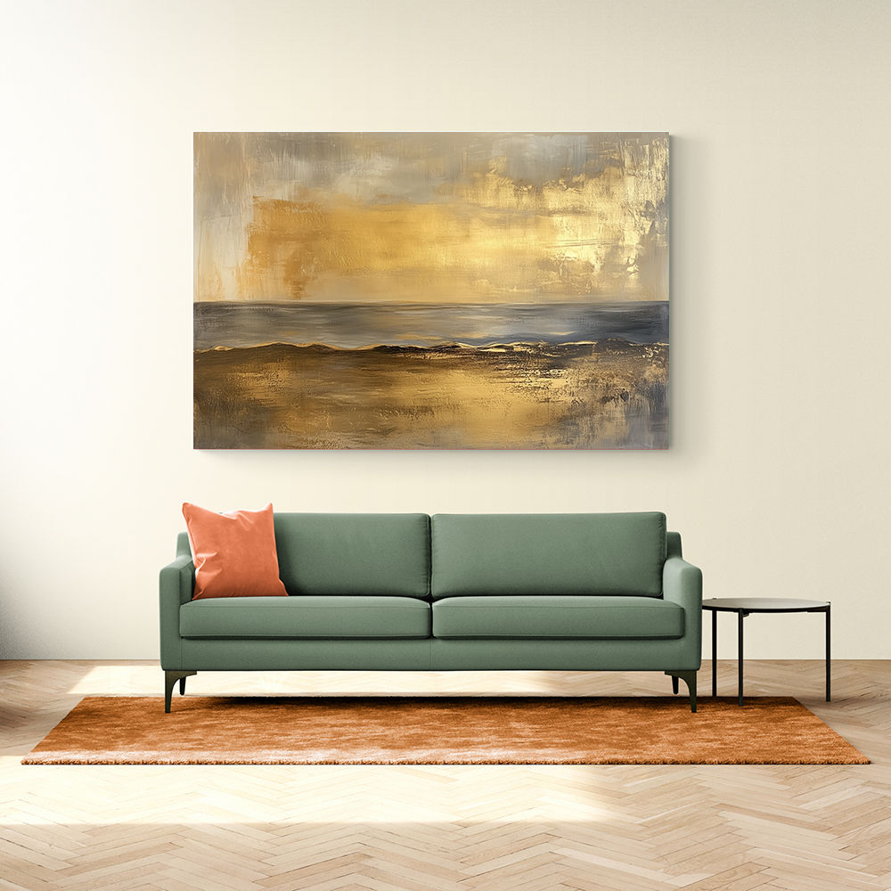 Seascape Gold Abstract 3 Wall Art