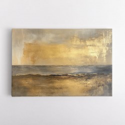 Seascape Gold Abstract 3 Wall Art