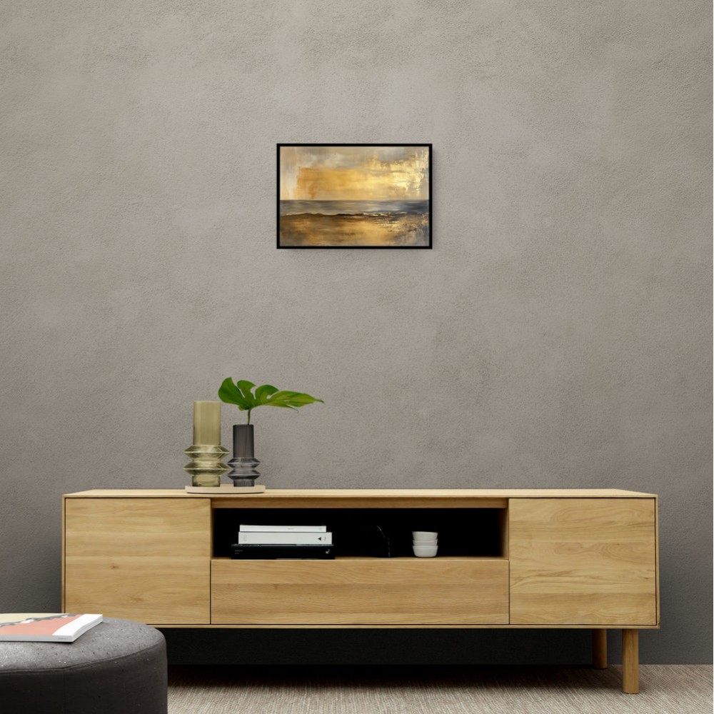 Seascape Gold Abstract 3 Wall Art