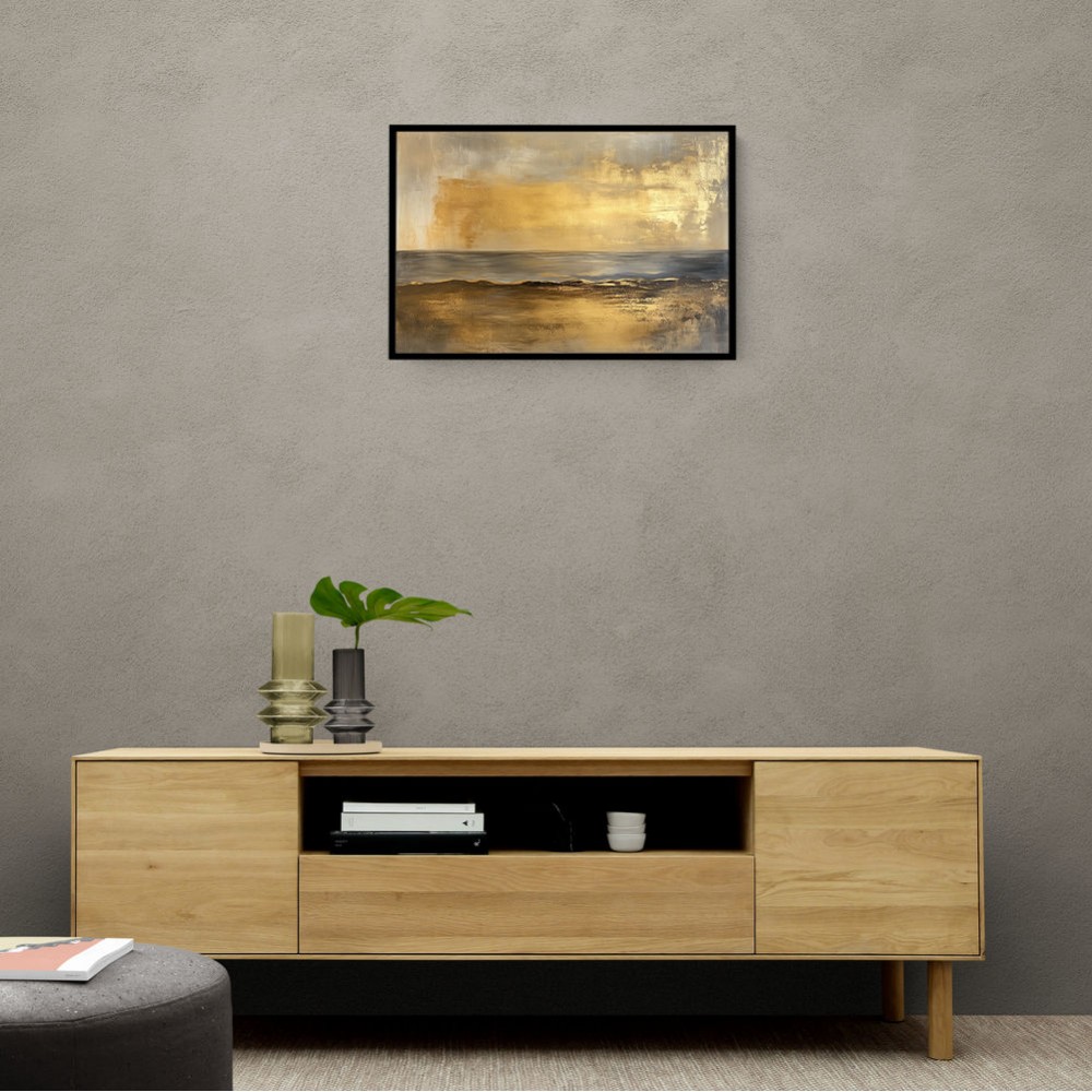 Seascape Gold Abstract 3 Wall Art