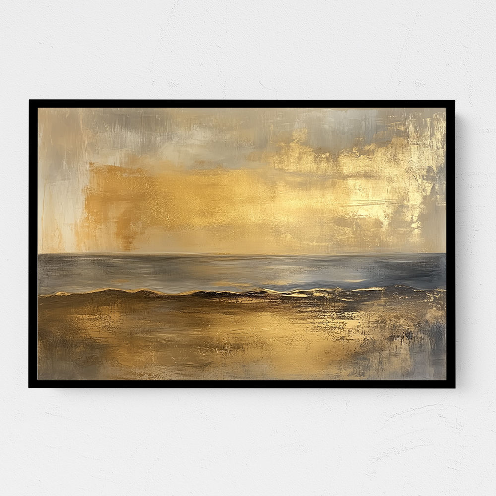 Seascape Gold Abstract 3 Wall Art