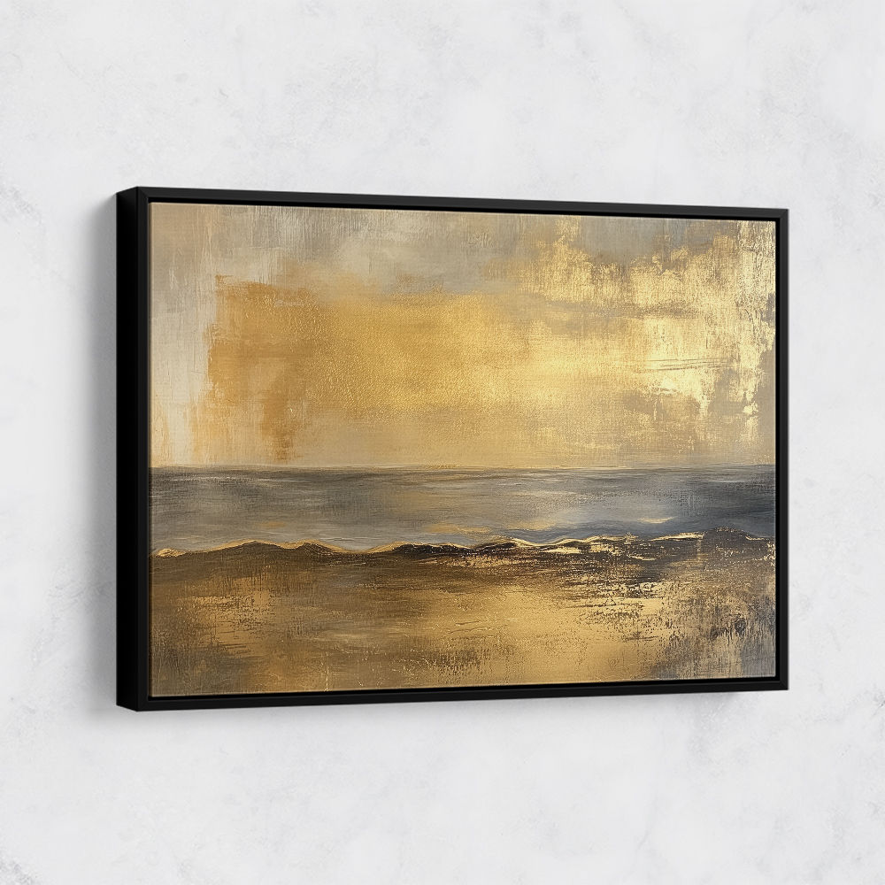 Seascape Gold Abstract 3 Wall Art