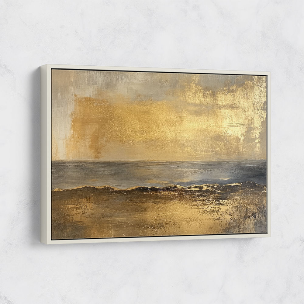 Seascape Gold Abstract 3 Wall Art