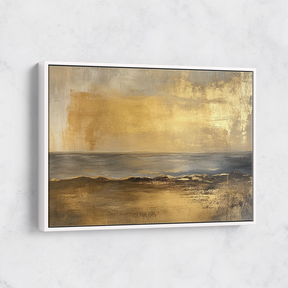 Seascape Gold Abstract 3 Wall Art