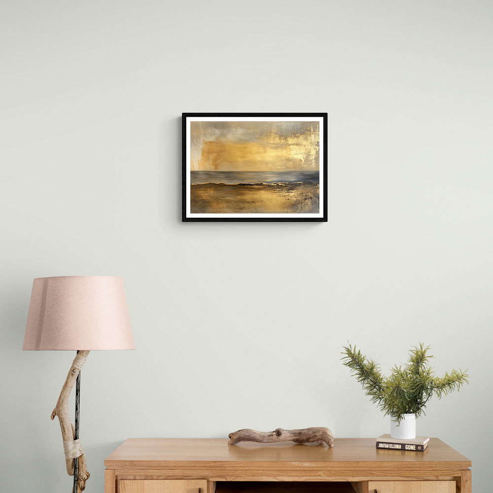 Seascape Gold Abstract 3 Wall Art