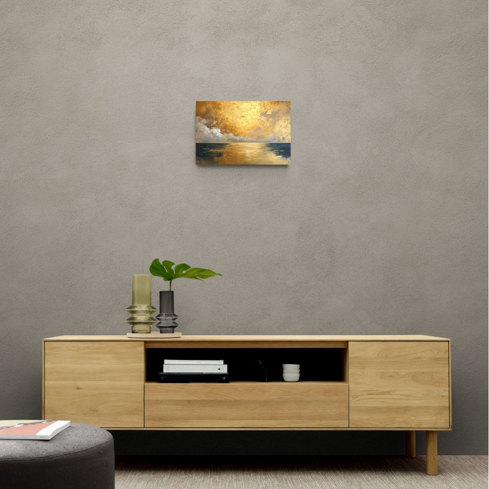 Seascape Gold Abstract 4 Wall Art