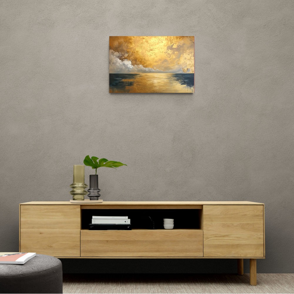 Seascape Gold Abstract 4 Wall Art