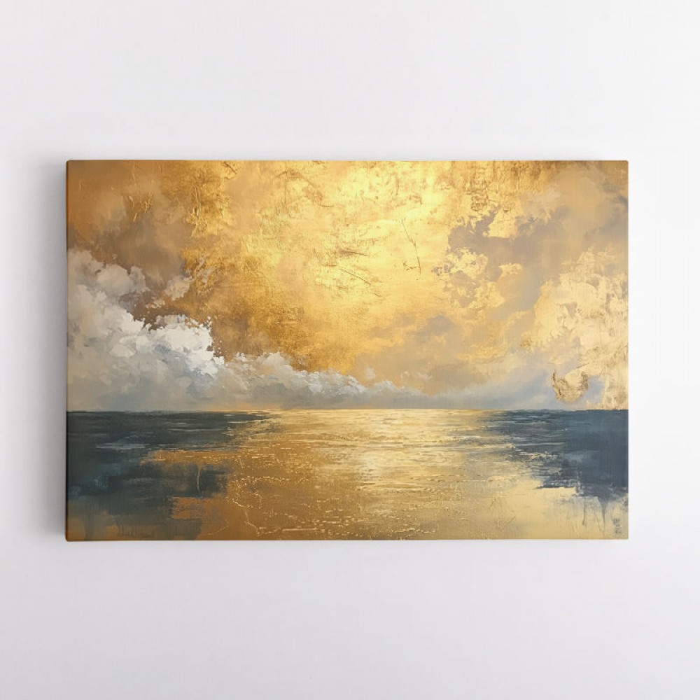 Seascape Gold Abstract 4 Wall Art