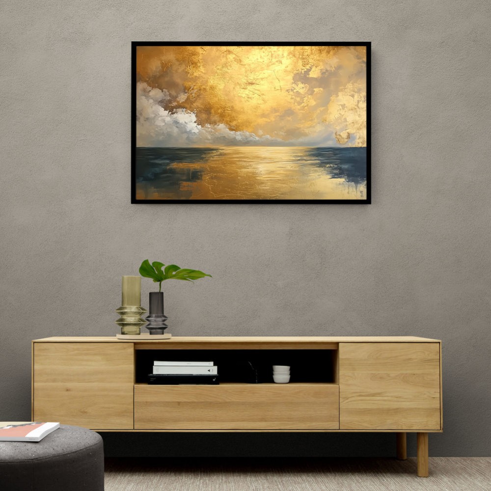 Seascape Gold Abstract 4 Wall Art