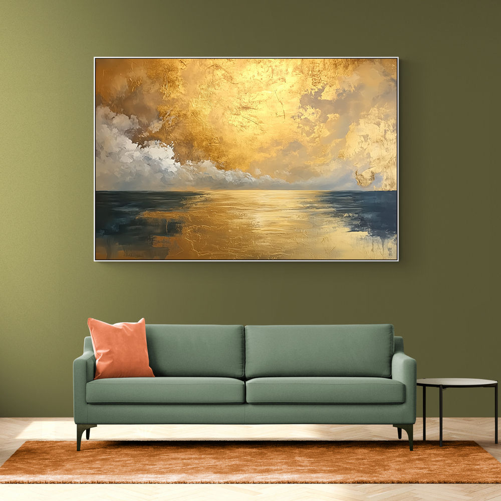 Seascape Gold Abstract 4 Wall Art