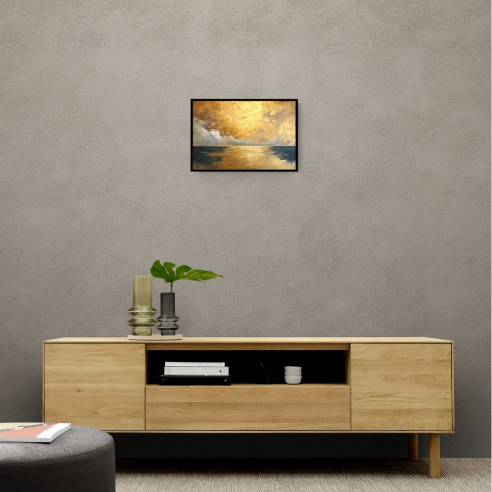 Seascape Gold Abstract 4 Wall Art