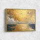 Seascape Gold Abstract 4 Wall Art