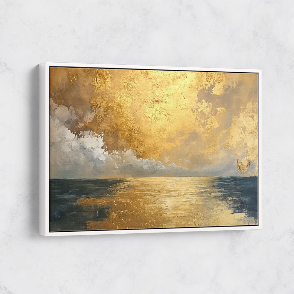 Seascape Gold Abstract 4 Wall Art