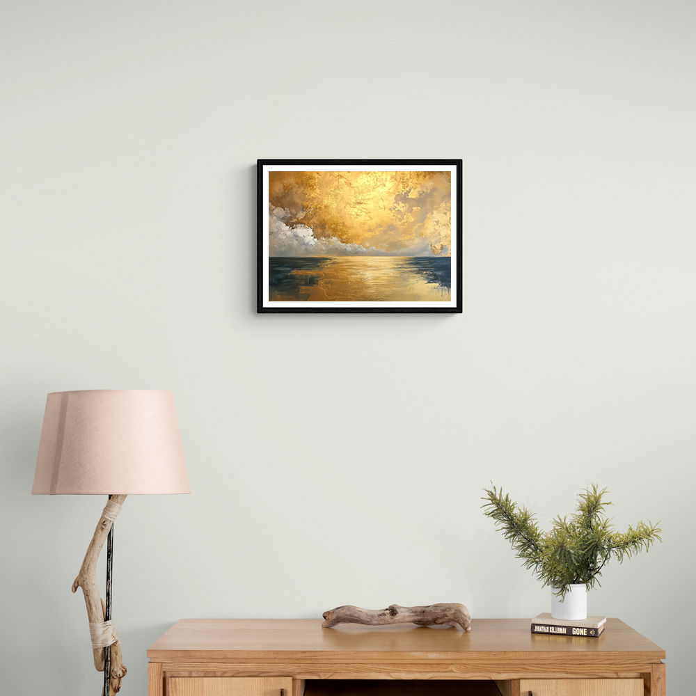 Seascape Gold Abstract 4 Wall Art